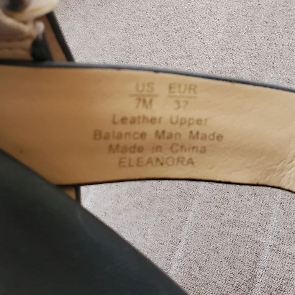 Sam Edelman Women Eleanora Sandal Shoe Size 7 Lug Sole Leather Ankle Strap